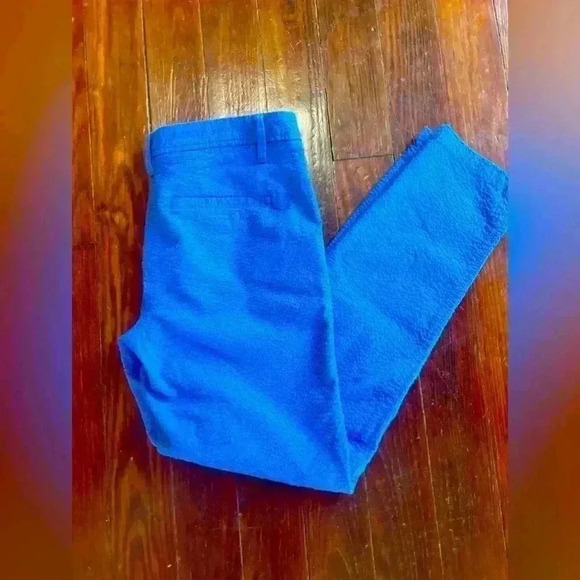 Talbots Women’s 4 Girlfriend Stretch Chino Straight Leg Cobalt Blue - Picture 6 of 10